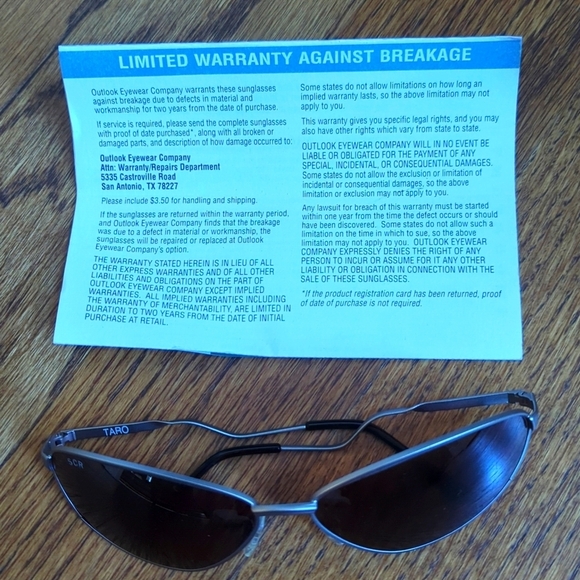 RARE* NIB Vintage Suncloud Taro Sunglasses Matte Silver Rose Lens Made in Italy - Picture 15 of 16